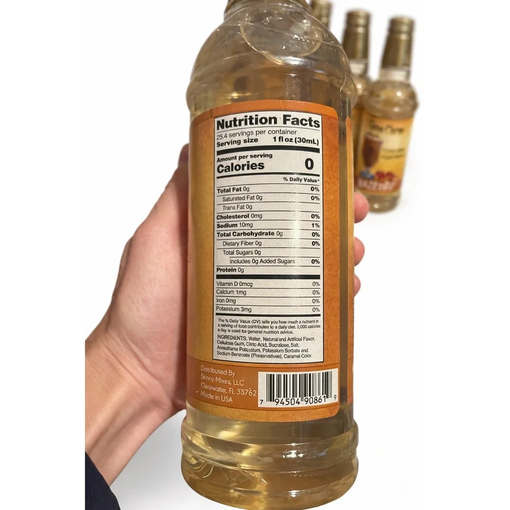 Jordan's Skinny Syrups Hazelnut 25.4 oz Sugar Free Zero Calorie – Lot of 5 NEW - Picture 5 of 5